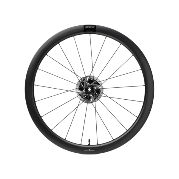 SCOPE S4 ALL-ROUNDER CARBON TUBELESS DISC BRAKE WHEEL - SHIMANO (BLACK)